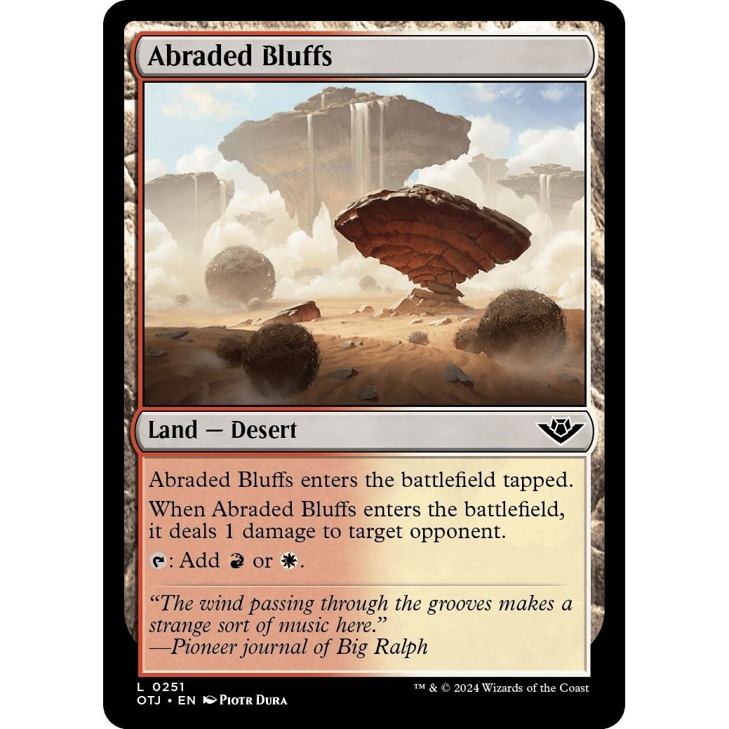 Image for Abraded Bluffs (251) (OTJ) - Magic: The Gathering