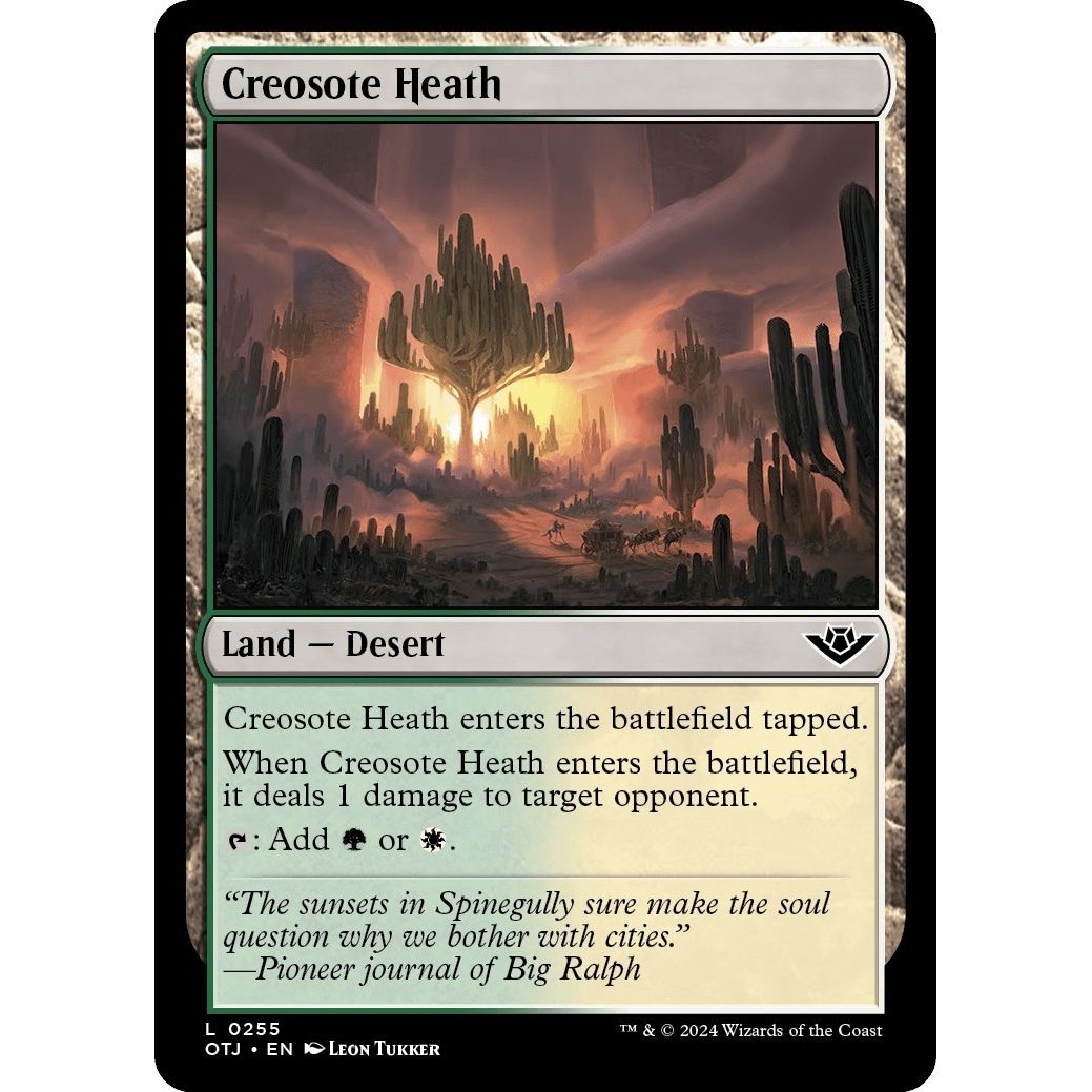 Image for Creosote Heath (255) (OTJ) - Magic: The Gathering