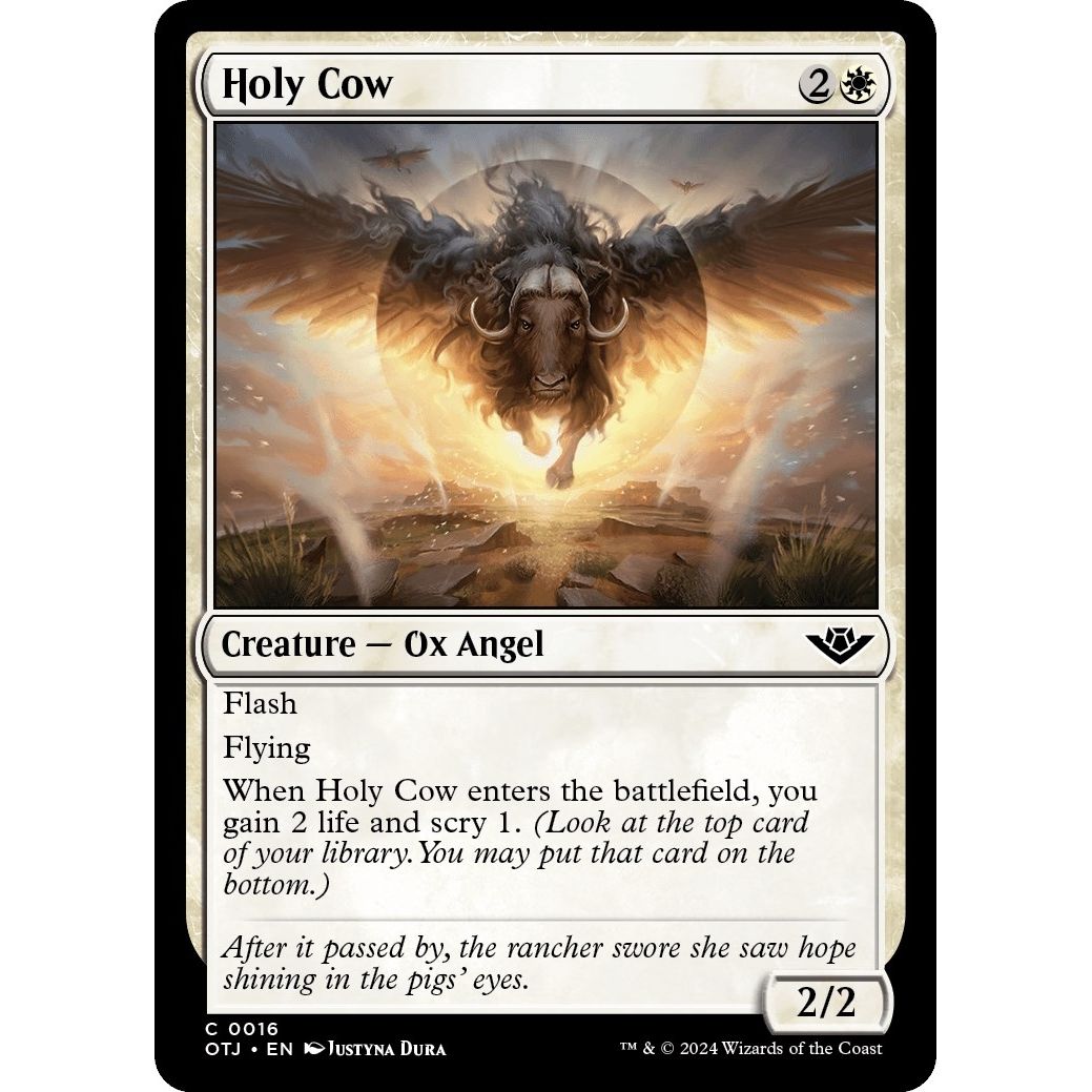 Image for Holy Cow (16) (OTJ) - Magic: The Gathering