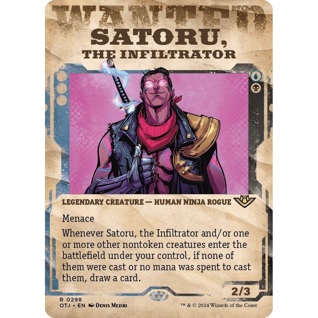 Image for Satoru, the Infiltrator (Showcase) (298) (OTJ) - Magic: The Gathering