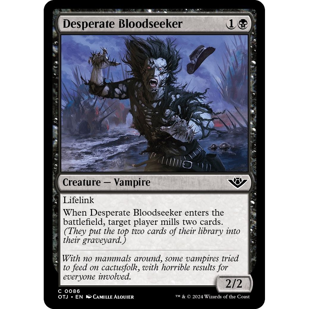 Image for Desperate Bloodseeker (86) (OTJ) - Magic: The Gathering