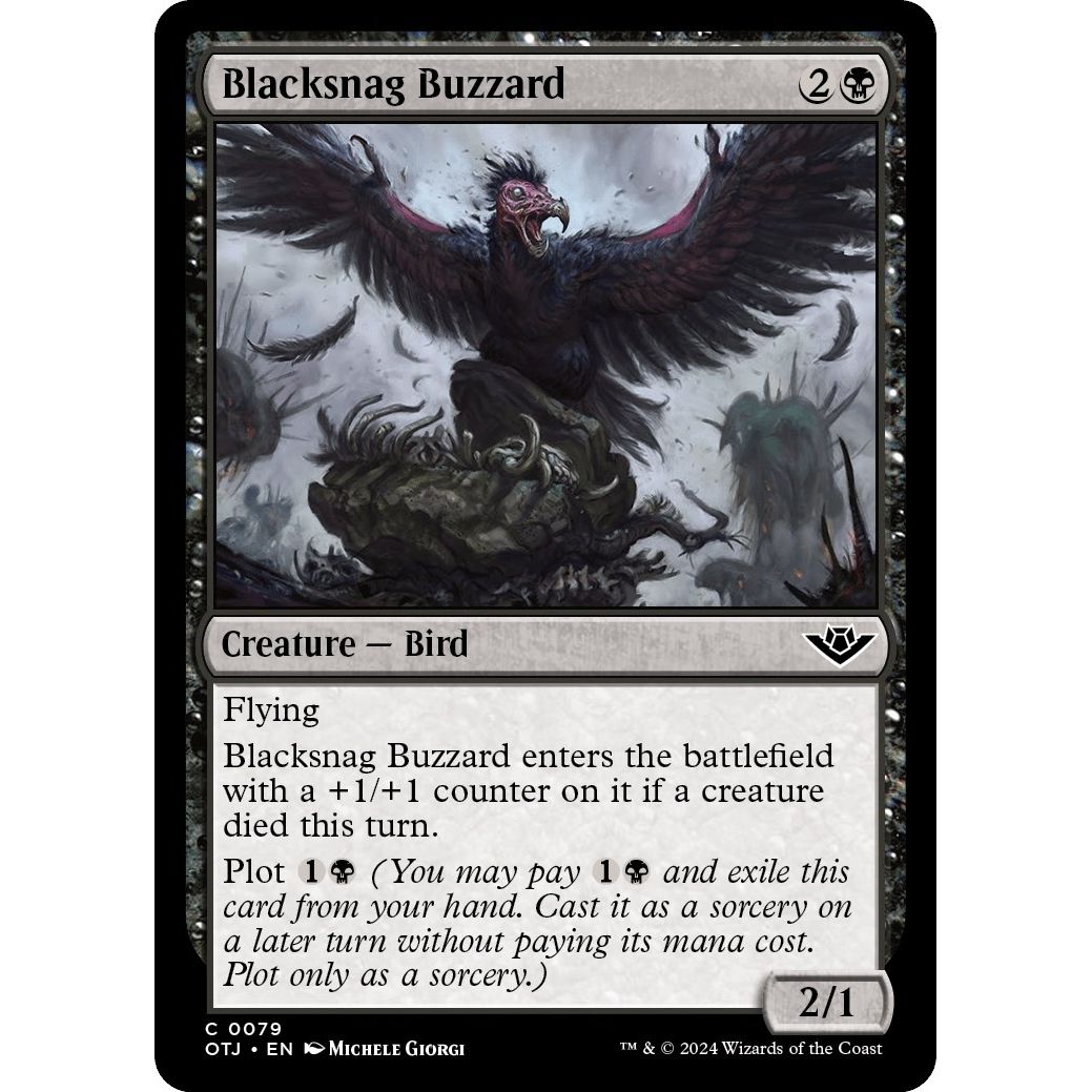 Image for Blacksnag Buzzard (79) (OTJ) - Magic: The Gathering