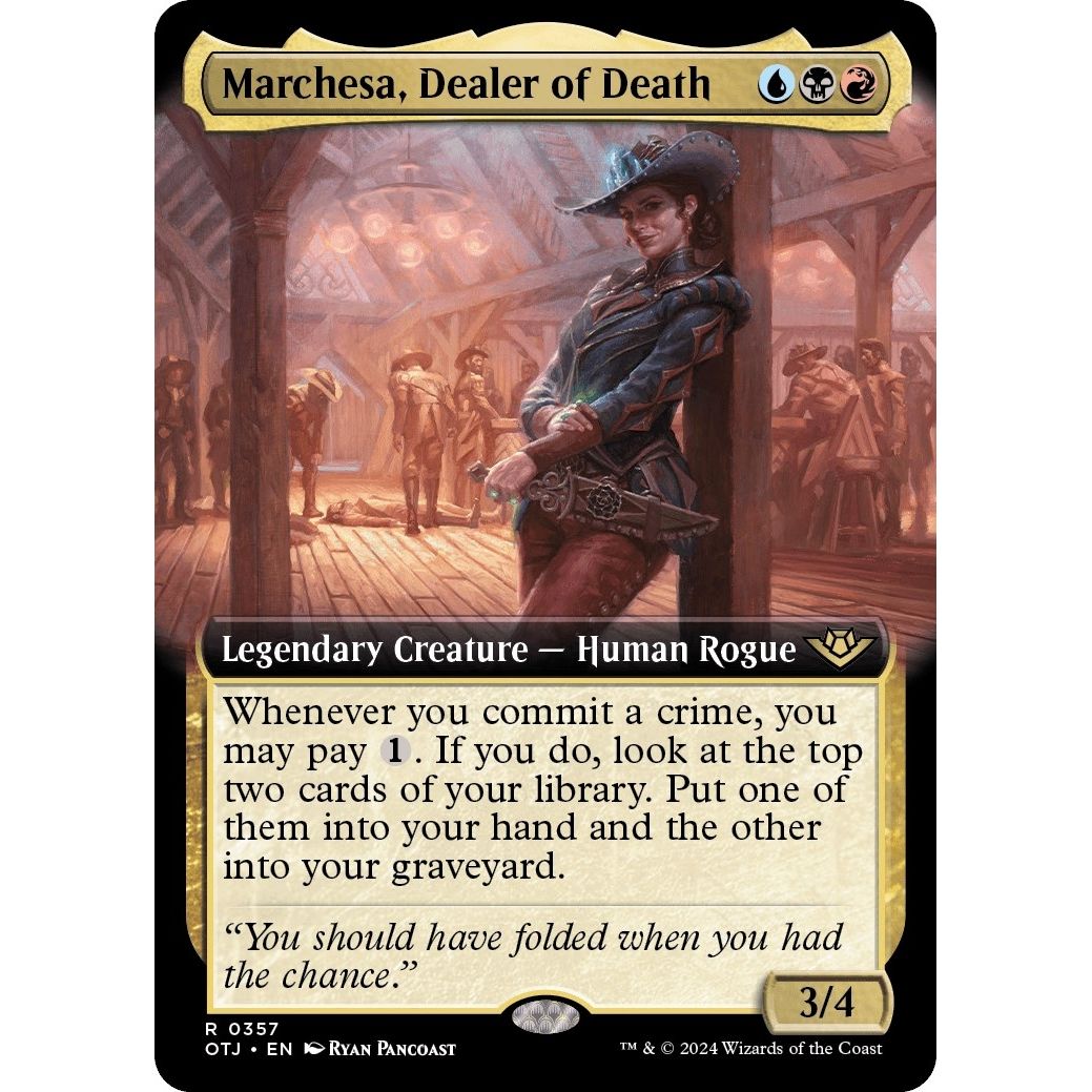 Image for Marchesa, Dealer of Death (Extended Art) (357) (OTJ) - Magic: The Gathering