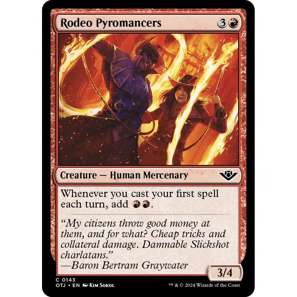 Image for Rodeo Pyromancers (143) (OTJ) - Magic: The Gathering