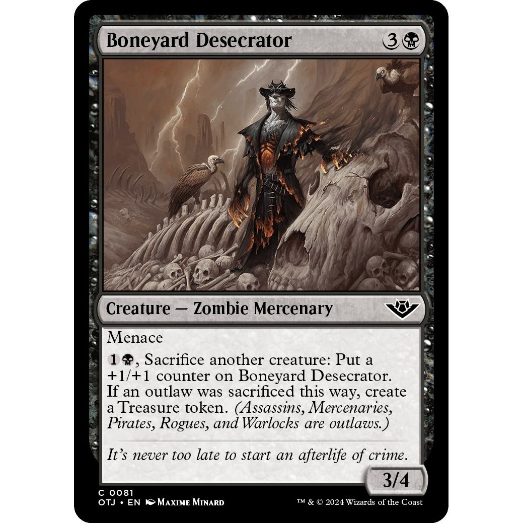 Image for Boneyard Desecrator (81) (OTJ) - Magic: The Gathering