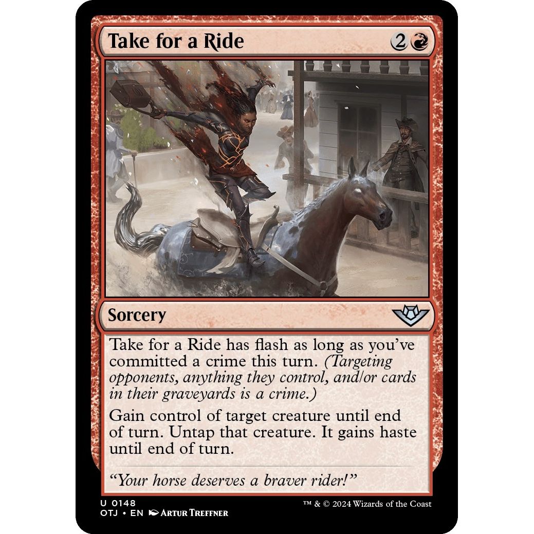 Image for Take for a Ride (148) (OTJ) - Magic: The Gathering