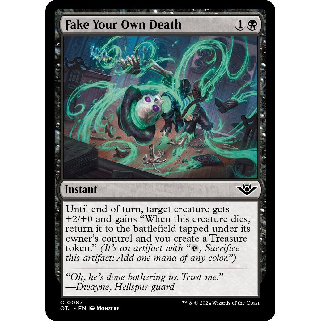 Image for Fake Your Own Death (87) (OTJ) - Magic: The Gathering