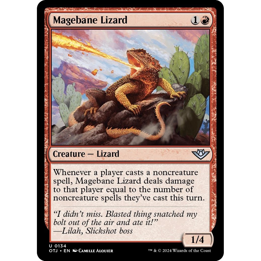Image for Magebane Lizard (134) (OTJ) - Magic: The Gathering