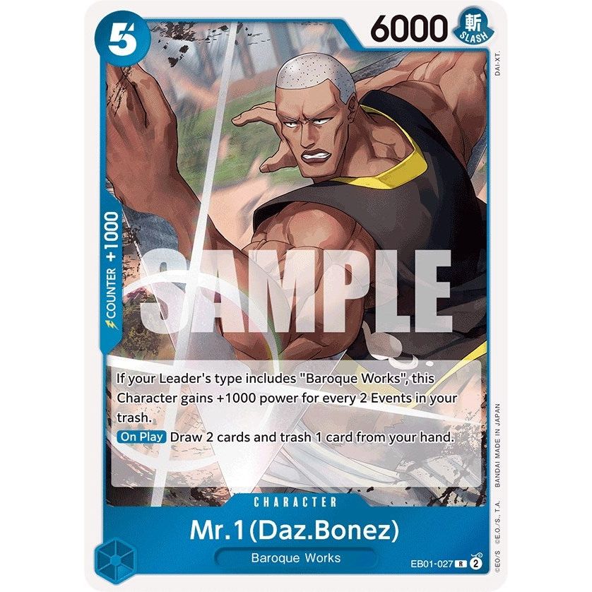Image for Mr. 1 (Daz.Bonez) (EB01-027) (EB-01) - One Piece Card Game