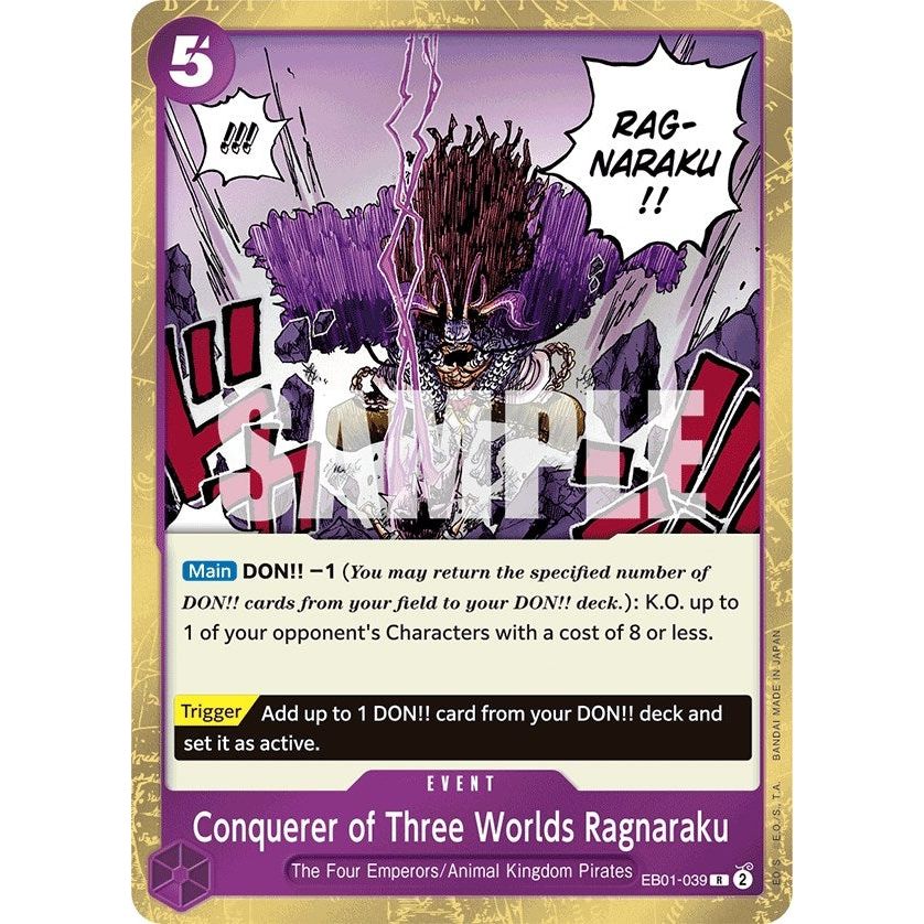 Image for Conquerer of Three Worlds Ragnaraku (EB01-039) (EB-01) - One Piece Card Game