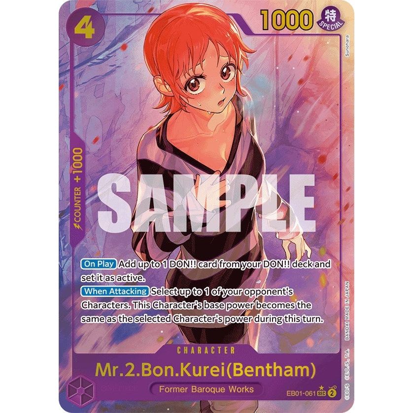 Image for Mr.2.Bon.Kurei (Bentham) (Alternate Art) (EB01-061) (EB-01) - One Piece Card Game