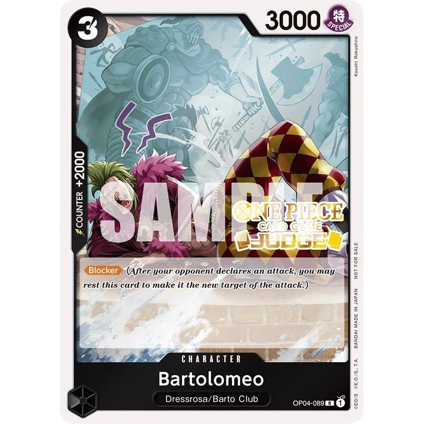 Image for Bartolomeo (Judge Pack Vol. 3) (OP04-089) (OP-PR) - One Piece Card Game