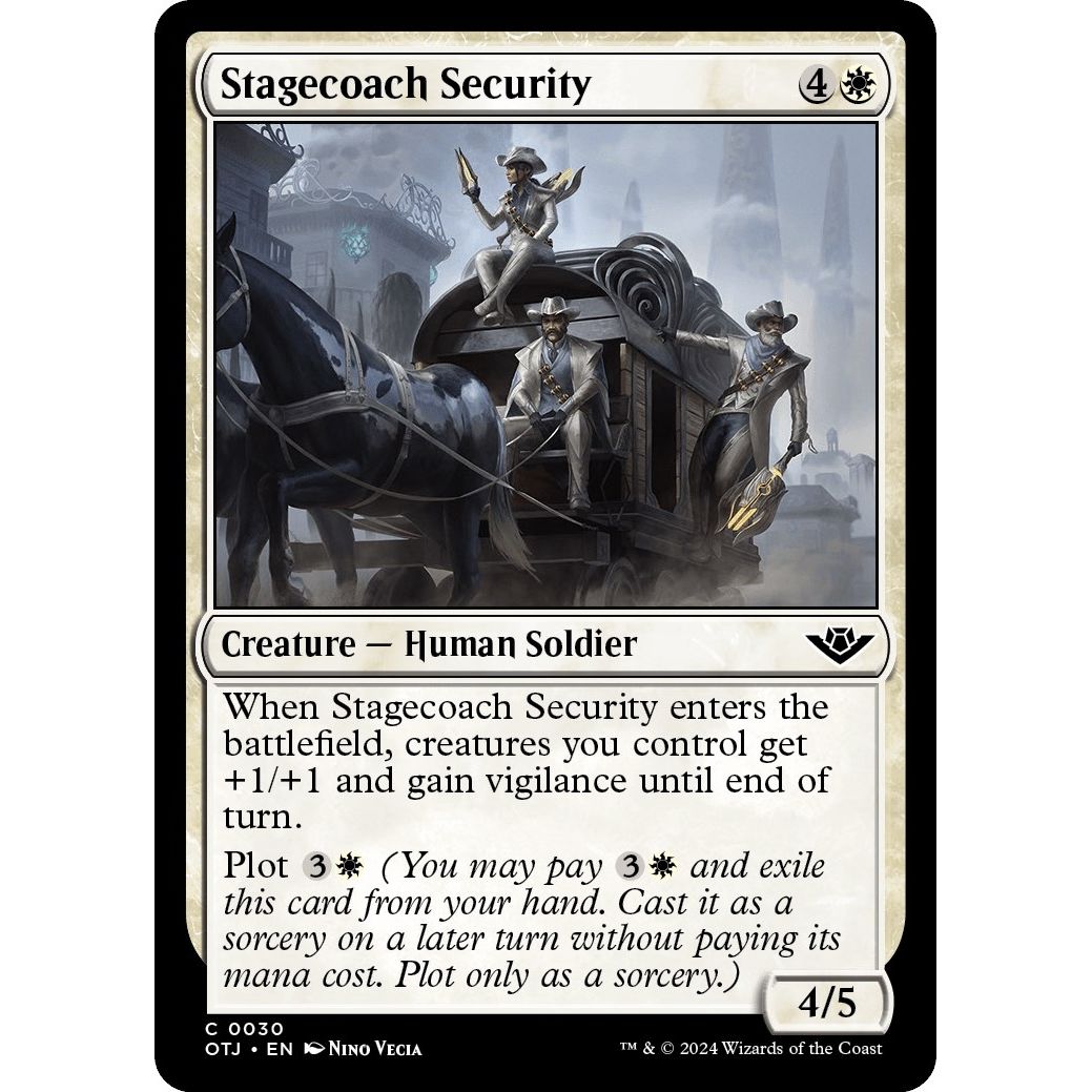Image for Stagecoach Security (30) (OTJ) - Magic: The Gathering