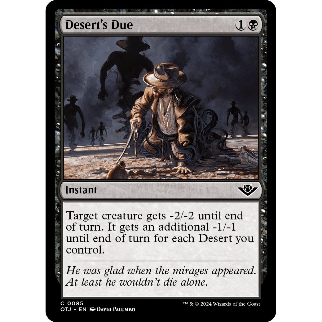 Image for Desert's Due (85) (OTJ) - Magic: The Gathering