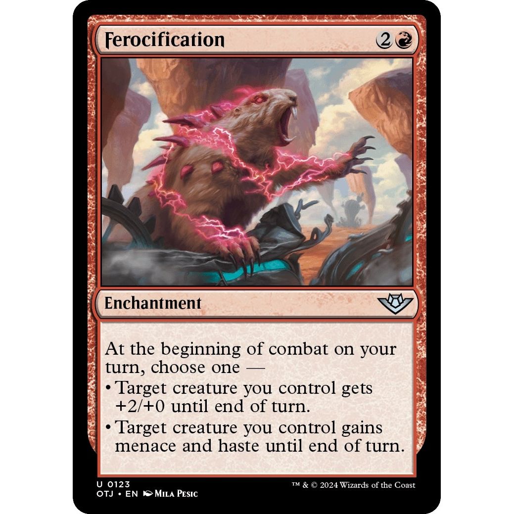 Image for Ferocification (123) (OTJ) - Magic: The Gathering