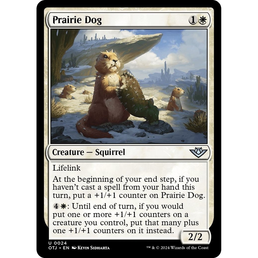 Image for Prairie Dog (24) (OTJ) - Magic: The Gathering