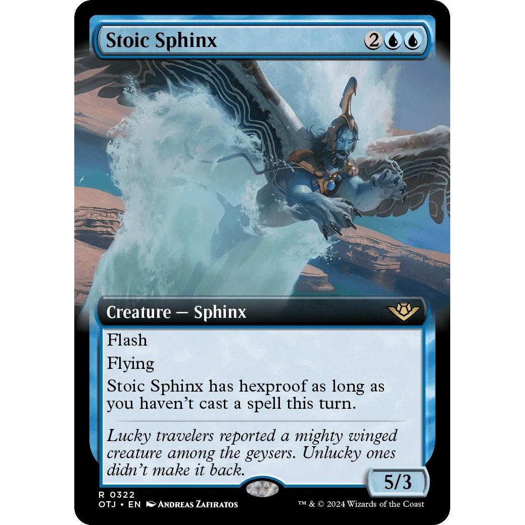 Image for Stoic Sphinx (Extended Art) (322) (OTJ) - Magic: The Gathering