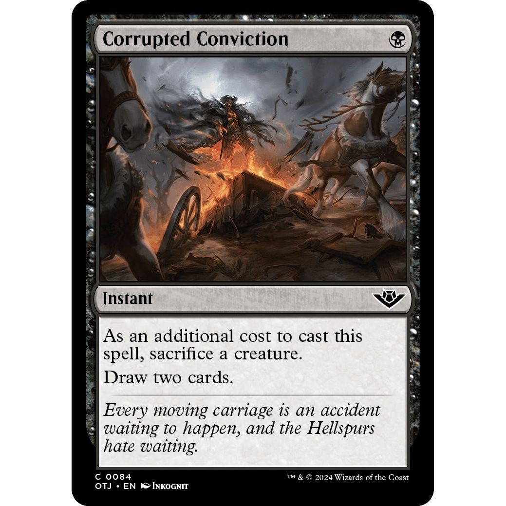 Image for Corrupted Conviction (84) (OTJ) - Magic: The Gathering