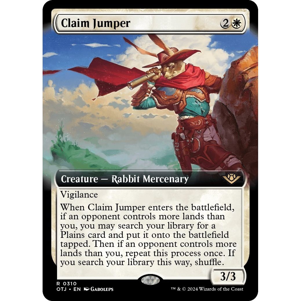 Image for Claim Jumper (Extended Art) (310) (OTJ) - Magic: The Gathering