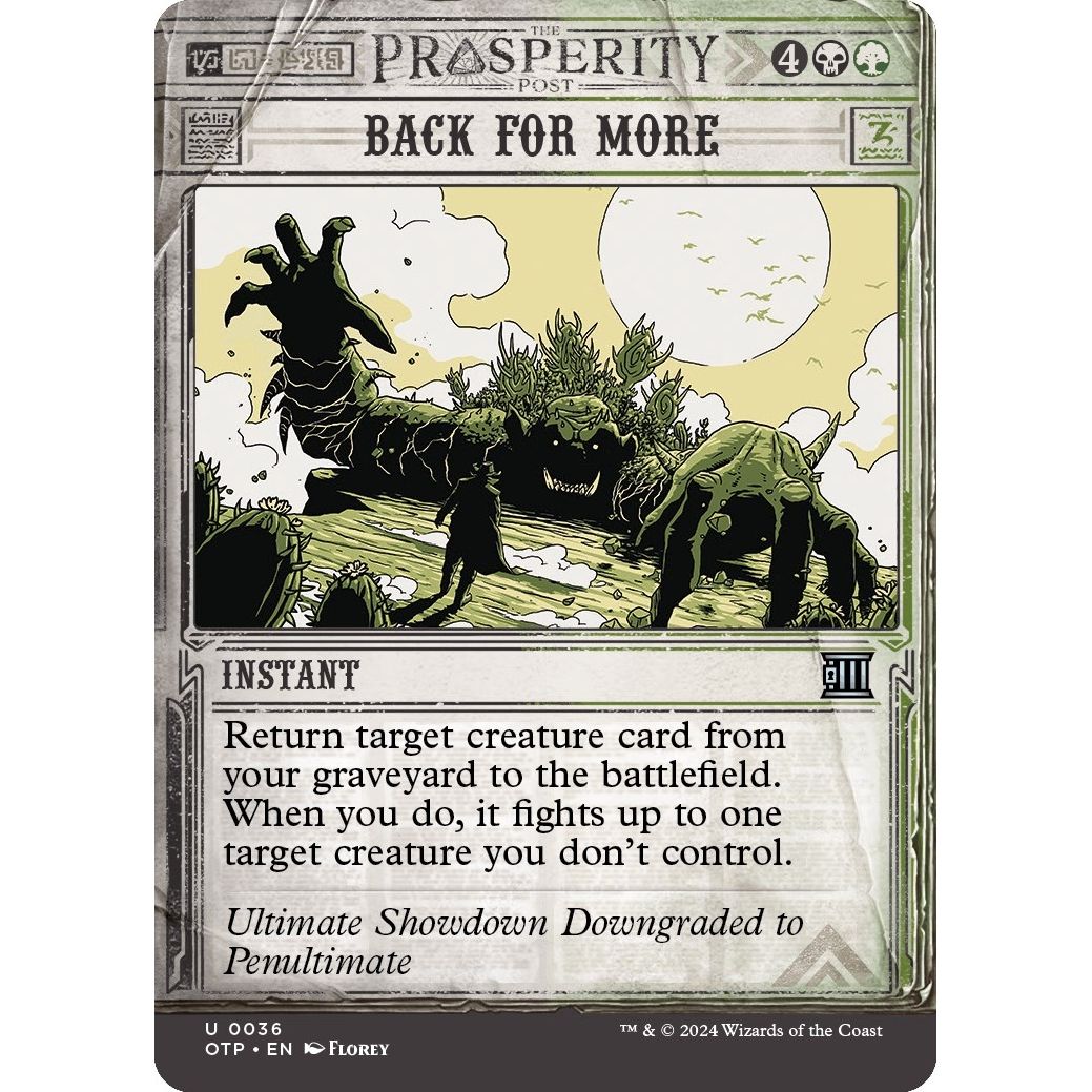 Image for Back for More (36) (OTP) - Magic: The Gathering
