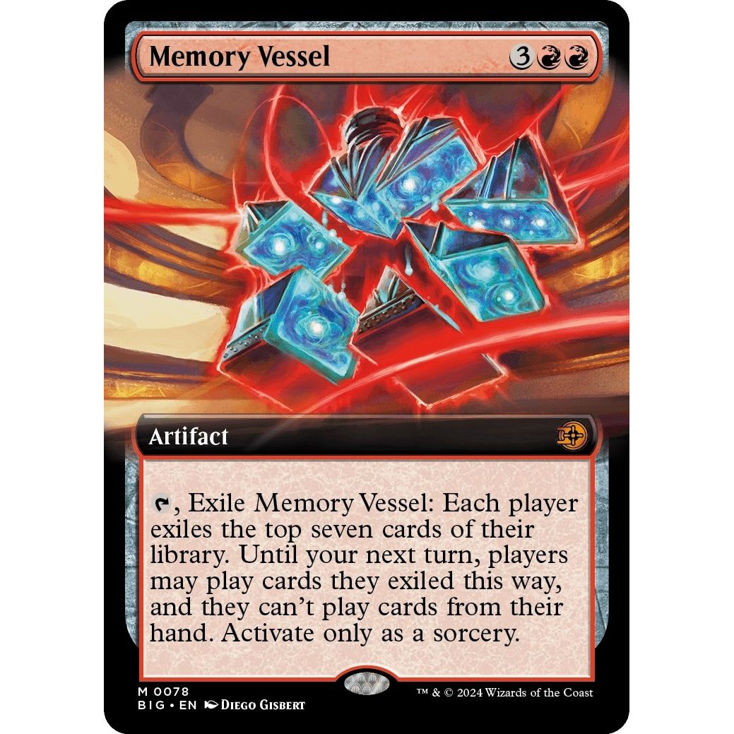 Image for Memory Vessel (Extended Art) (78) (BIG) - Magic: The Gathering