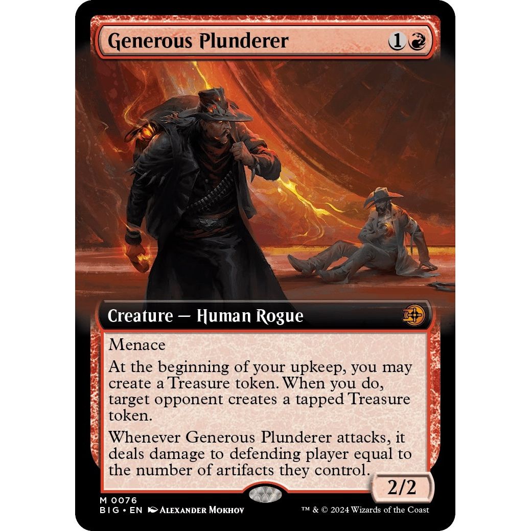 Image for Generous Plunderer (Extended Art) (76) (BIG) - Magic: The Gathering