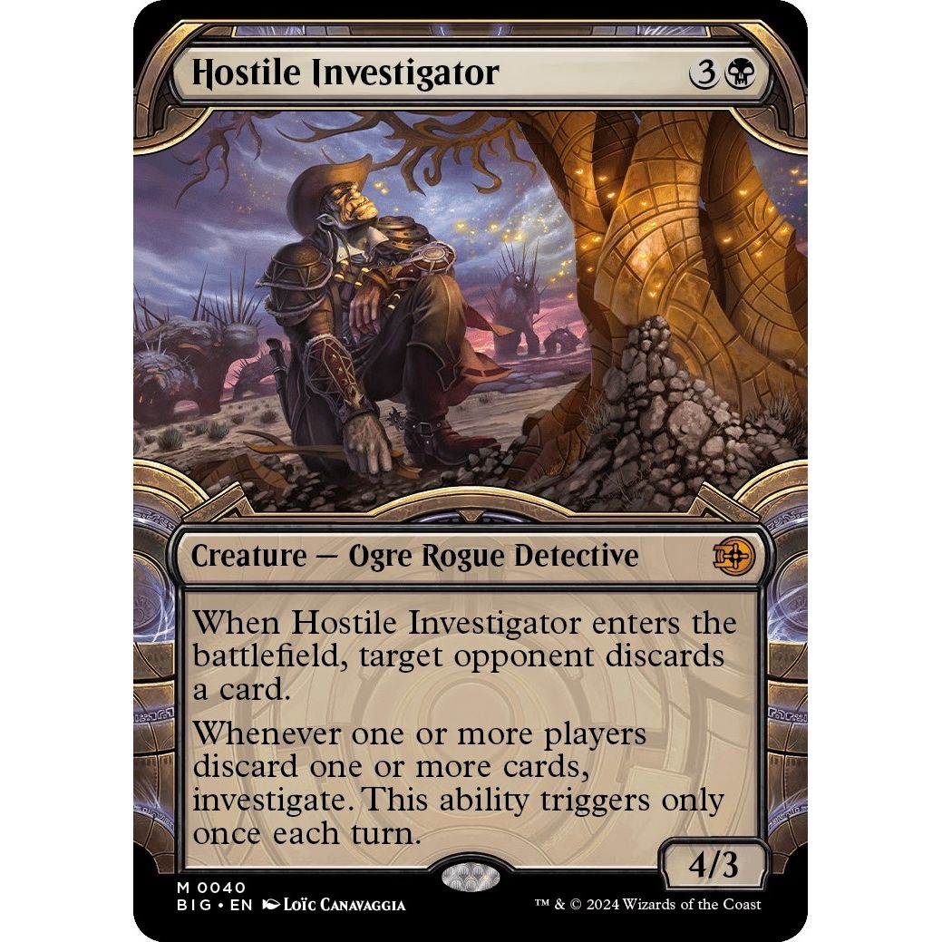 Image for Hostile Investigator (Showcase) (40) (BIG) - Magic: The Gathering