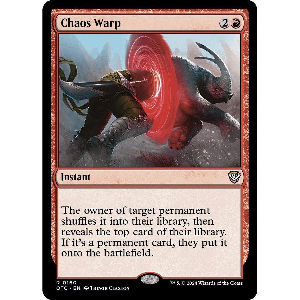 Image for Chaos Warp (160) (OTC) - Magic: The Gathering