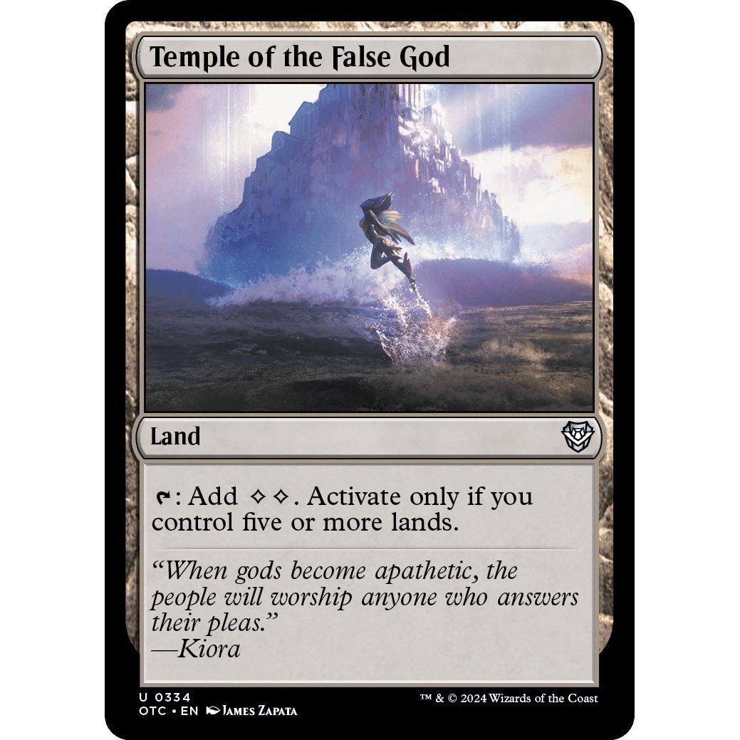 Image for Temple of the False God (334) (OTC) - Magic: The Gathering