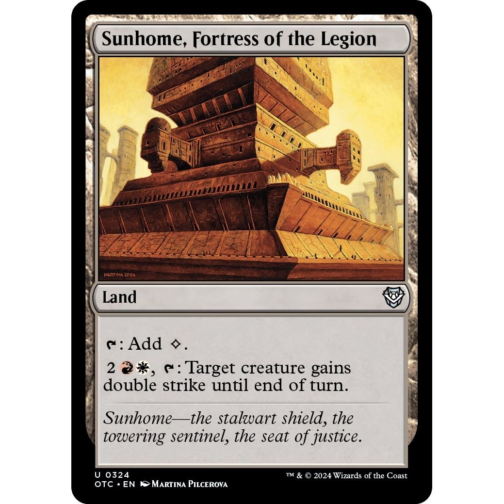 Image for Sunhome, Fortress of the Legion (324) (OTC) - Magic: The Gathering