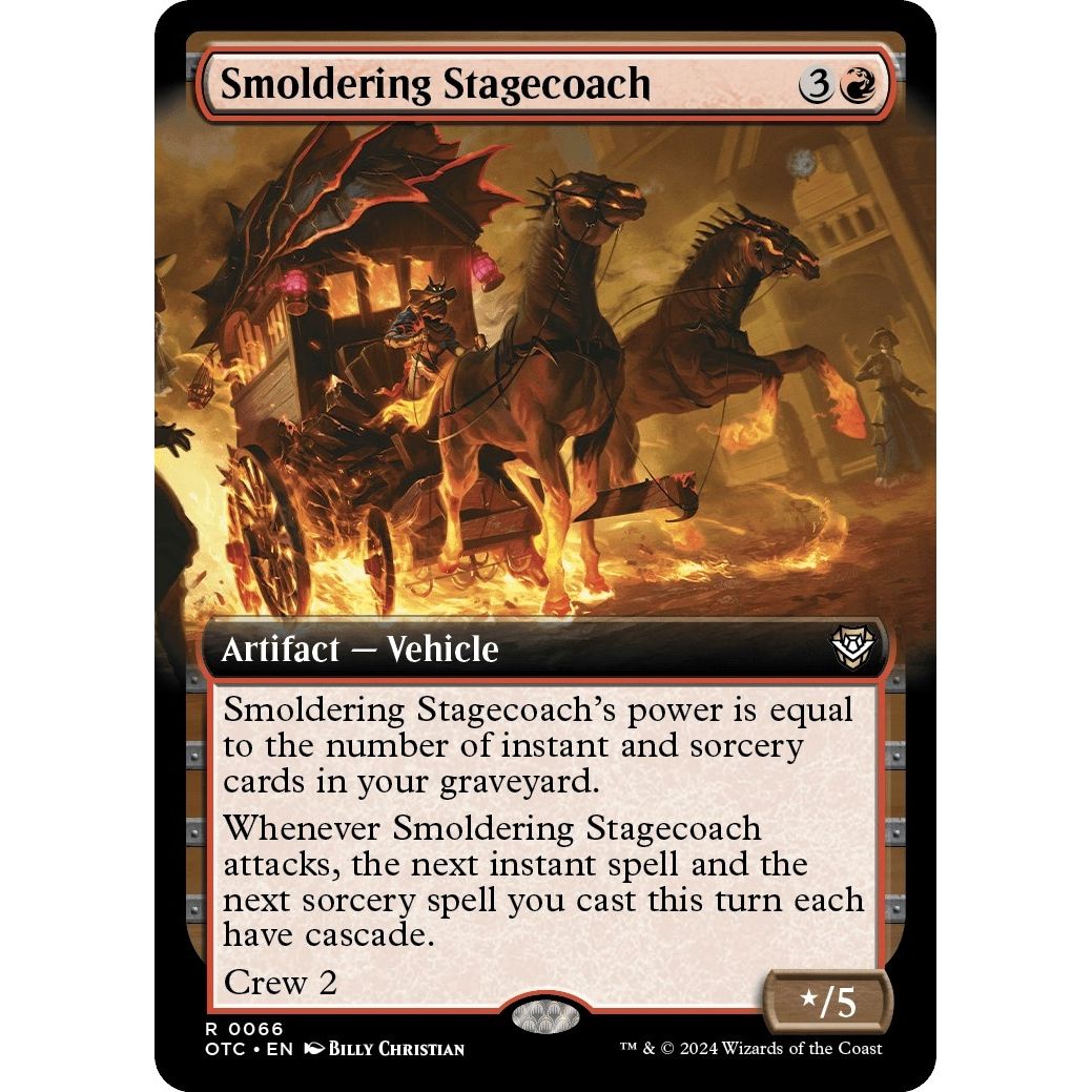 Image for Smoldering Stagecoach (Extended Art) (66) (OTC) - Magic: The Gathering