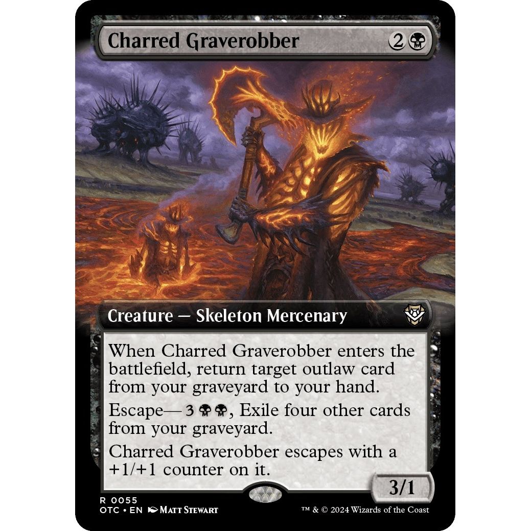 Image for Charred Graverobber (Extended Art) (55) (OTC) - Magic: The Gathering