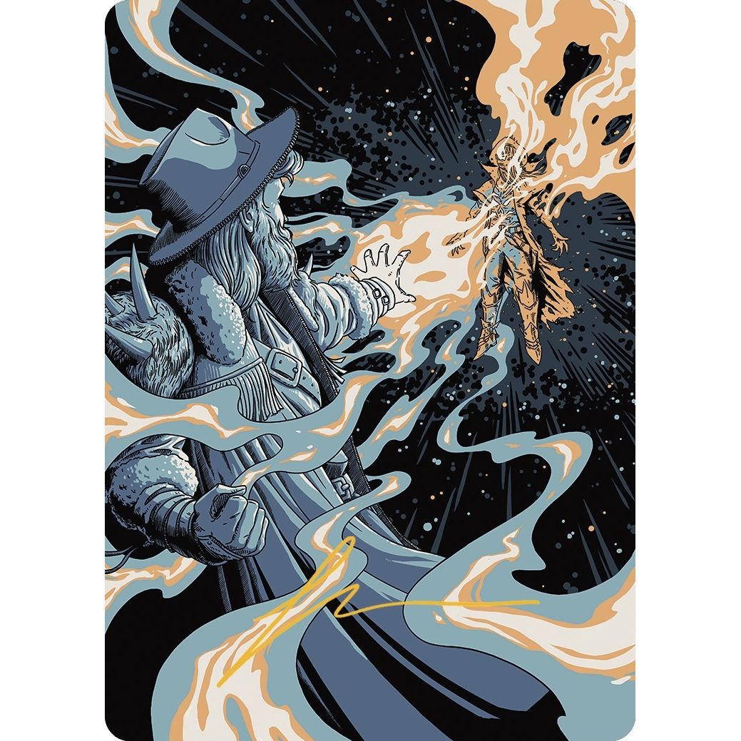 Image for Mana Drain Art Card (Gold-Stamped Signature) (39) (ASOTJ) - Magic: The Gathering
