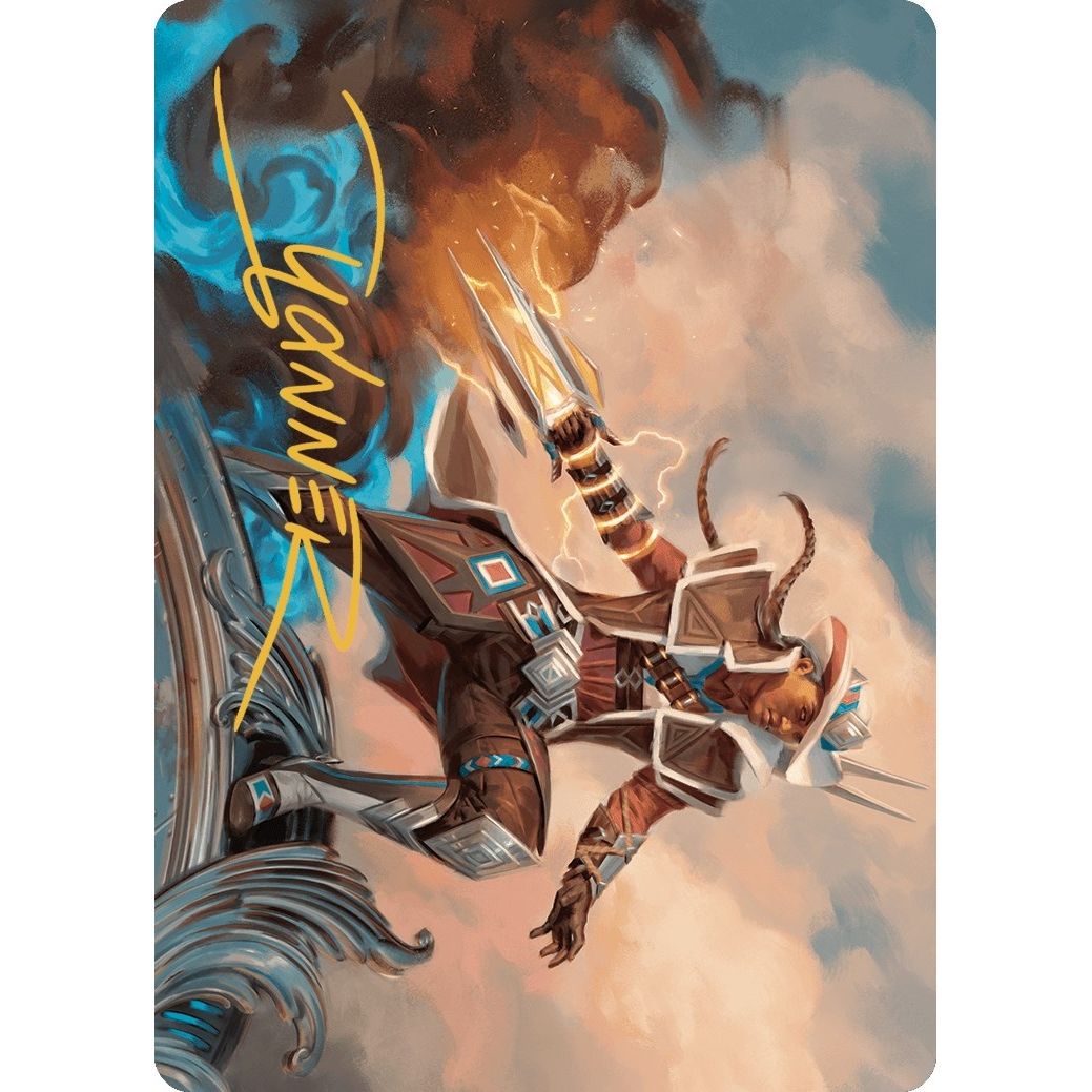 Image for Annie Flash, the Veteran Art Card (Gold-Stamped Signature) (17) (ASOTJ) - Magic: The Gathering