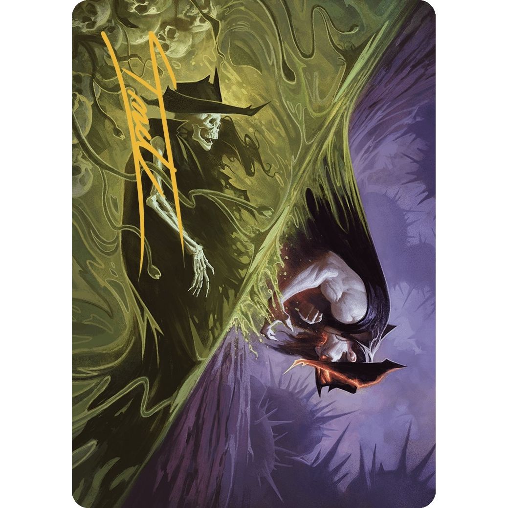 Image for Pillage the Bog Art Card (Gold-Stamped Signature) (30) (ASOTJ) - Magic: The Gathering