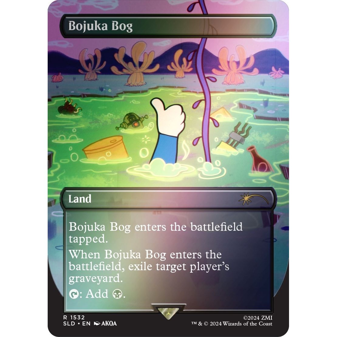 Image for Bojuka Bog (Rainbow Foil) (1532) (SLD) - Magic: The Gathering