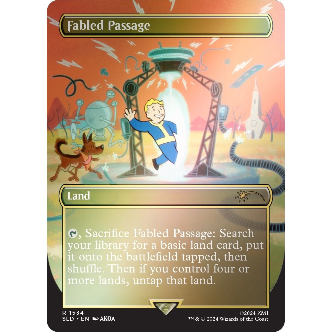 Image for Fabled Passage (1534) (Rainbow Foil) (1534) (SLD) - Magic: The Gathering
