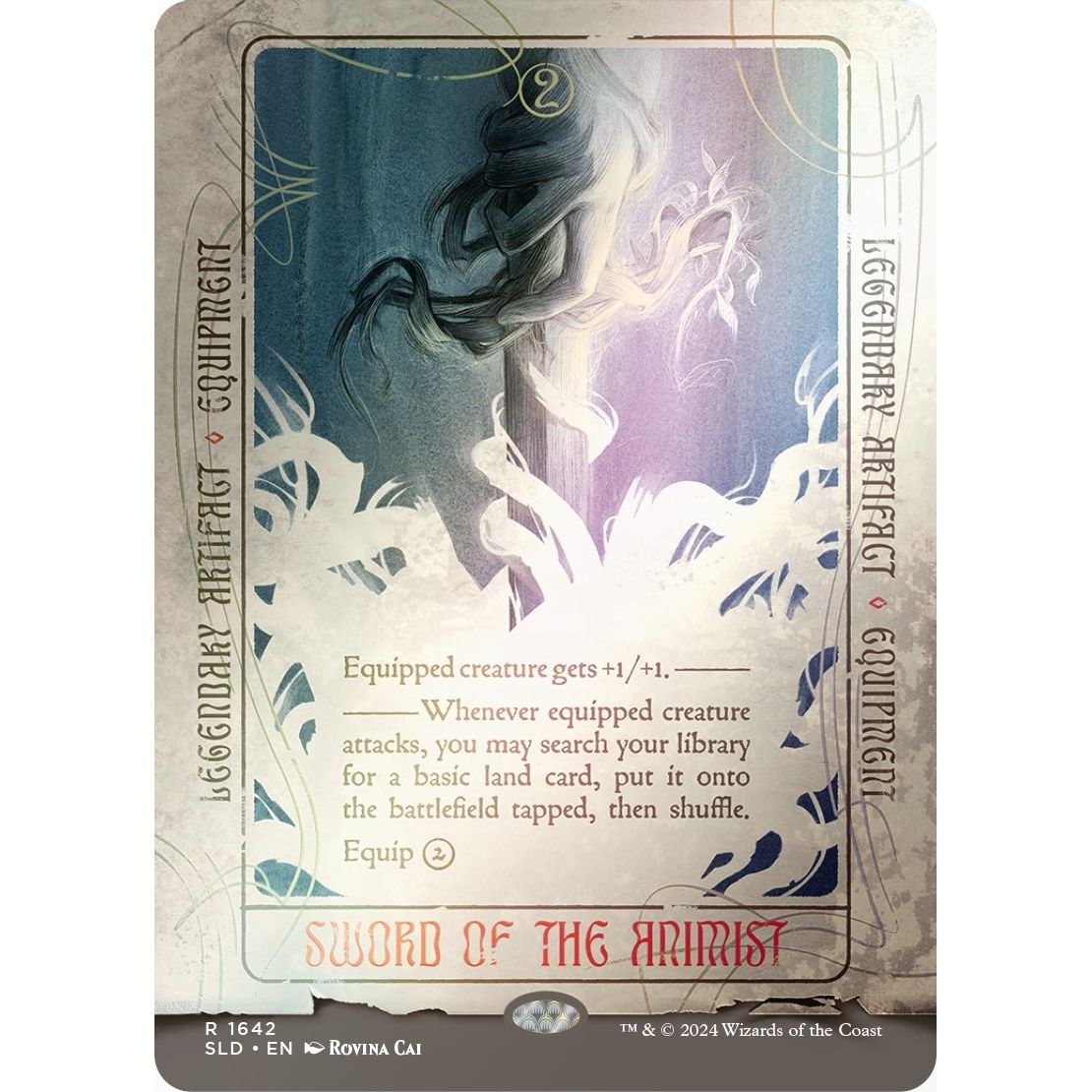 Image for Sword of the Animist (Rainbow Foil) (1642) (SLD) - Magic: The Gathering