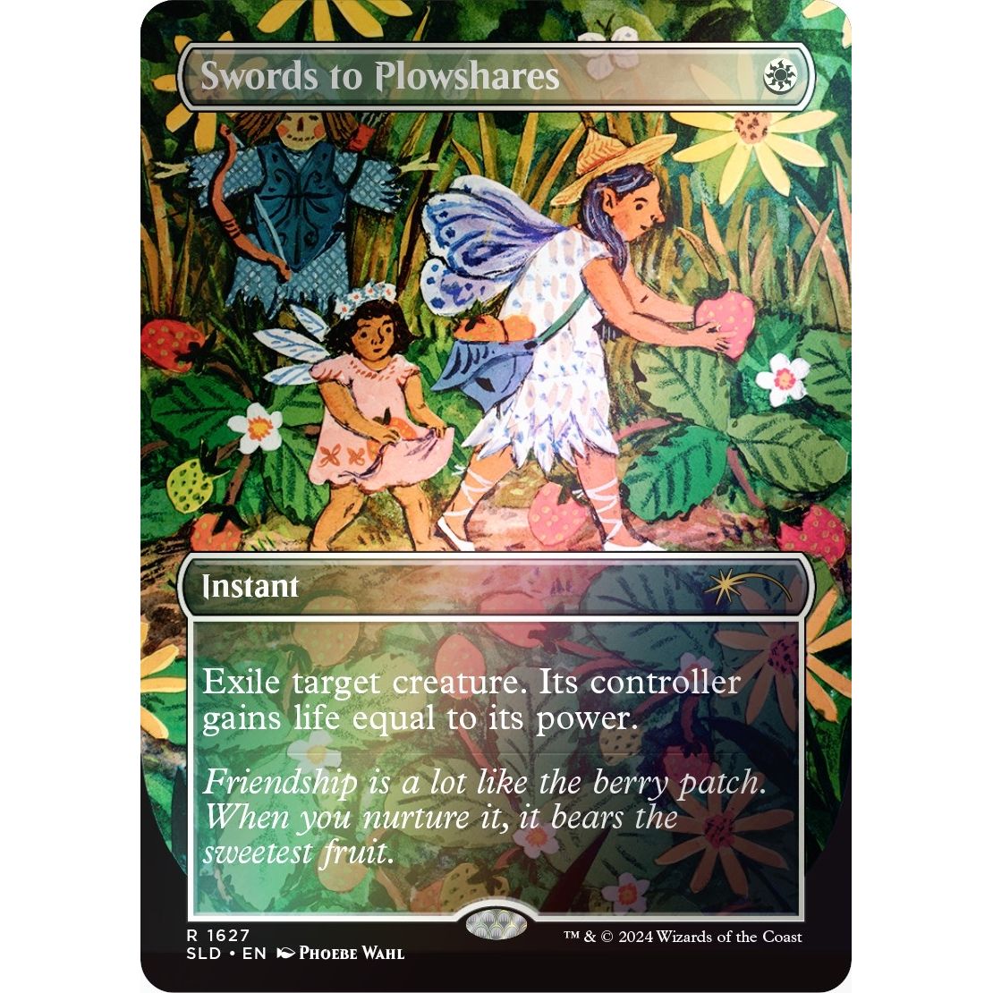 Image for Swords to Plowshares (1627) (Rainbow Foil) (1627) (SLD) - Magic: The Gathering