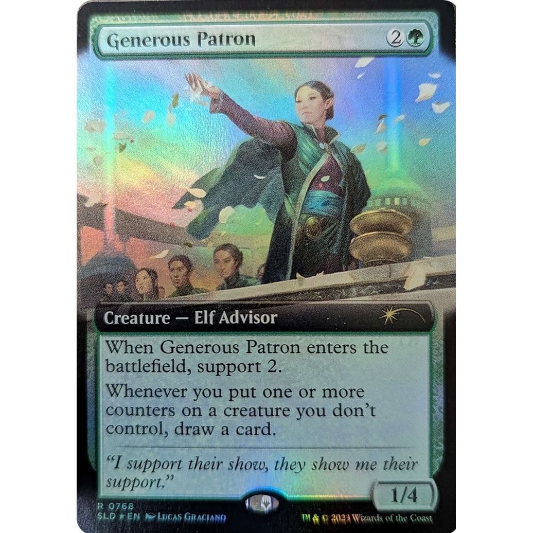 Image for Generous Patron (Extended Art) (768) (SLD) - Magic: The Gathering