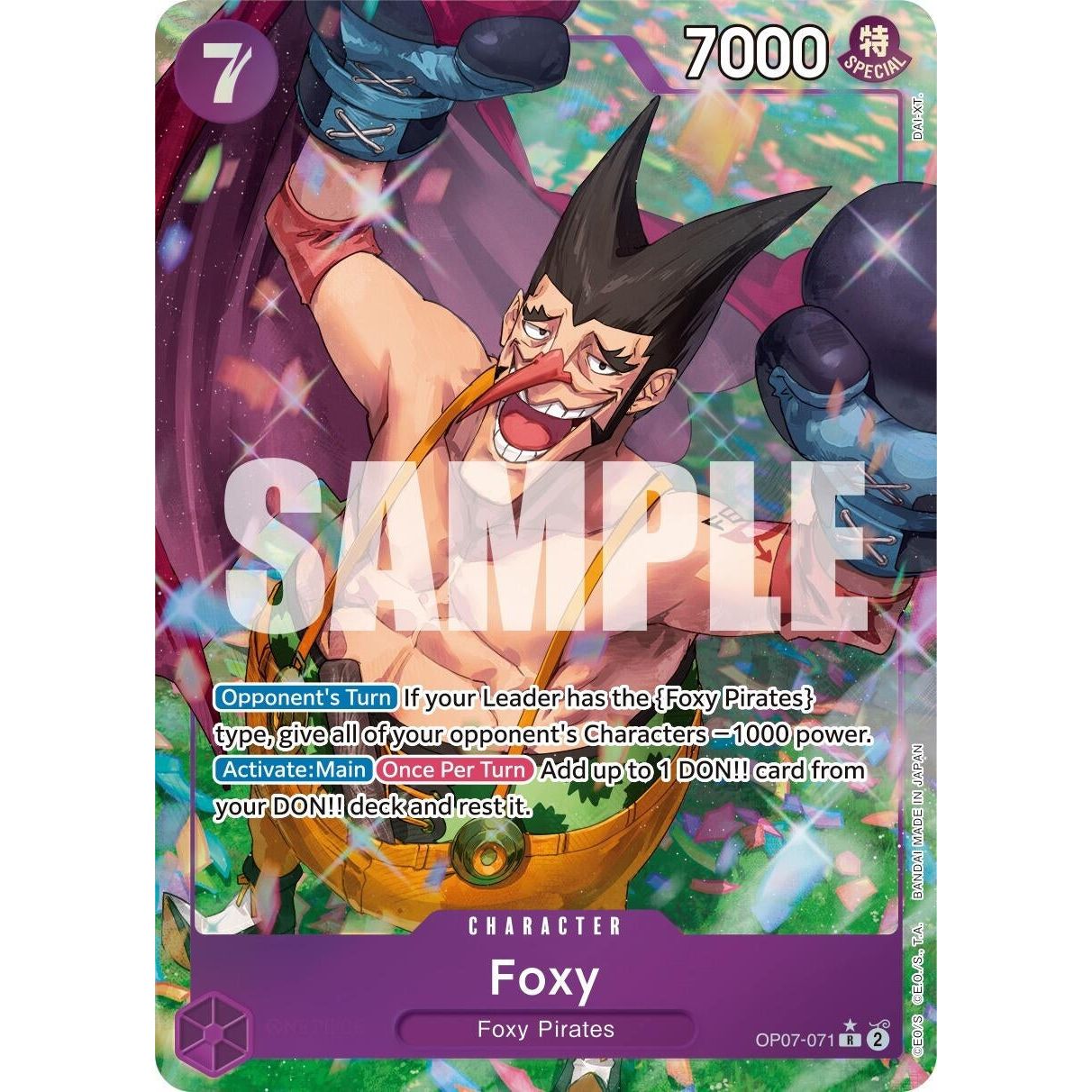 Image for Foxy (071) (Parallel) (OP07-071) (OP07) - One Piece Card Game