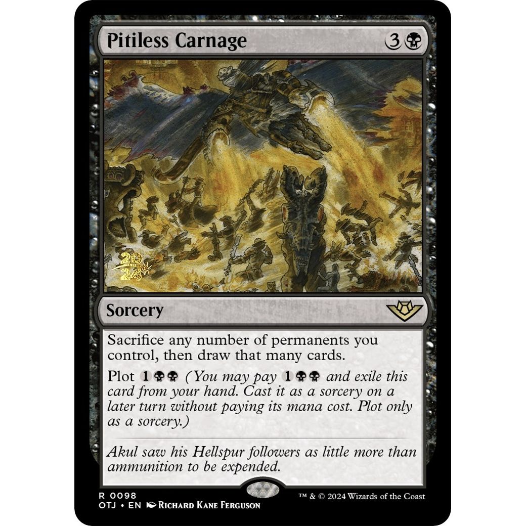 Image for Pitiless Carnage (98) (PRE) - Magic: The Gathering