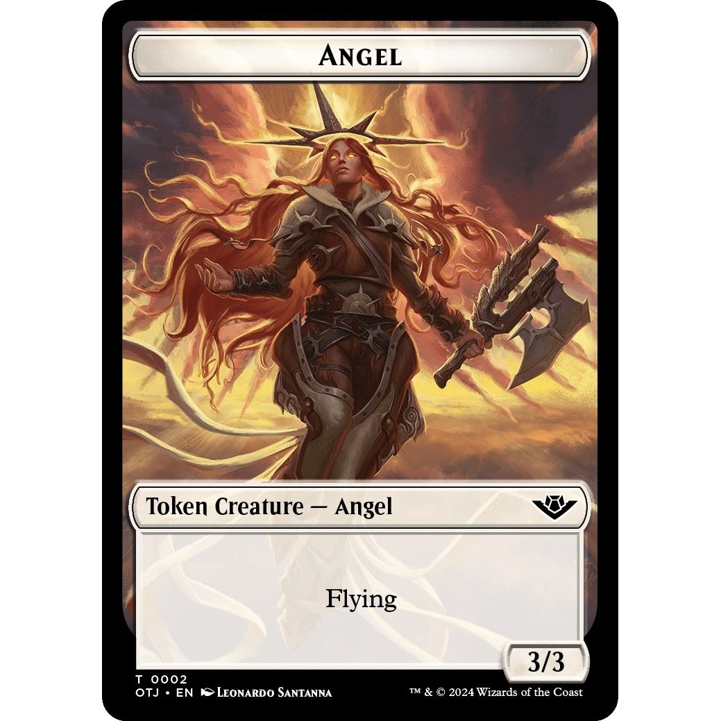 Image for Angel Token (2) (OTJ) - Magic: The Gathering