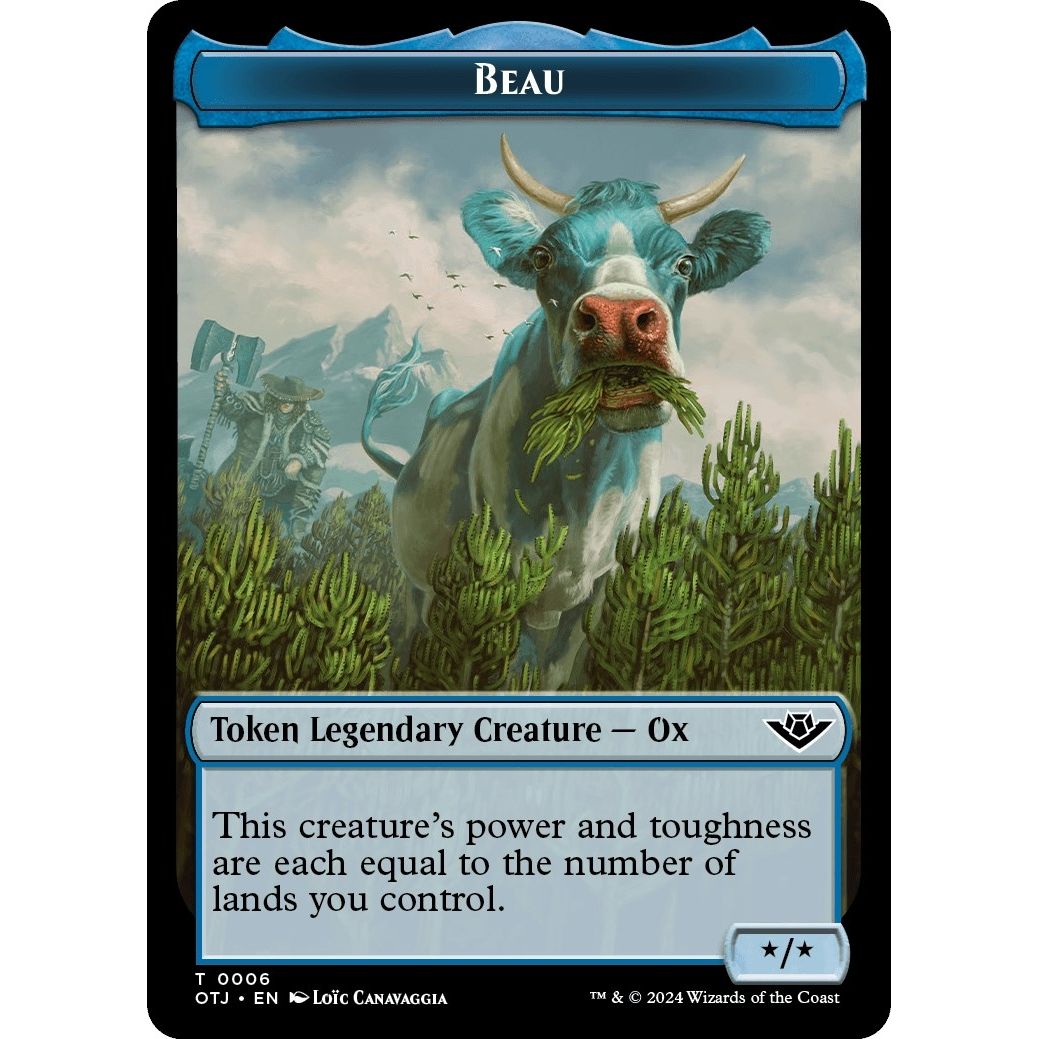 Image for Beau Token (6) (OTJ) - Magic: The Gathering