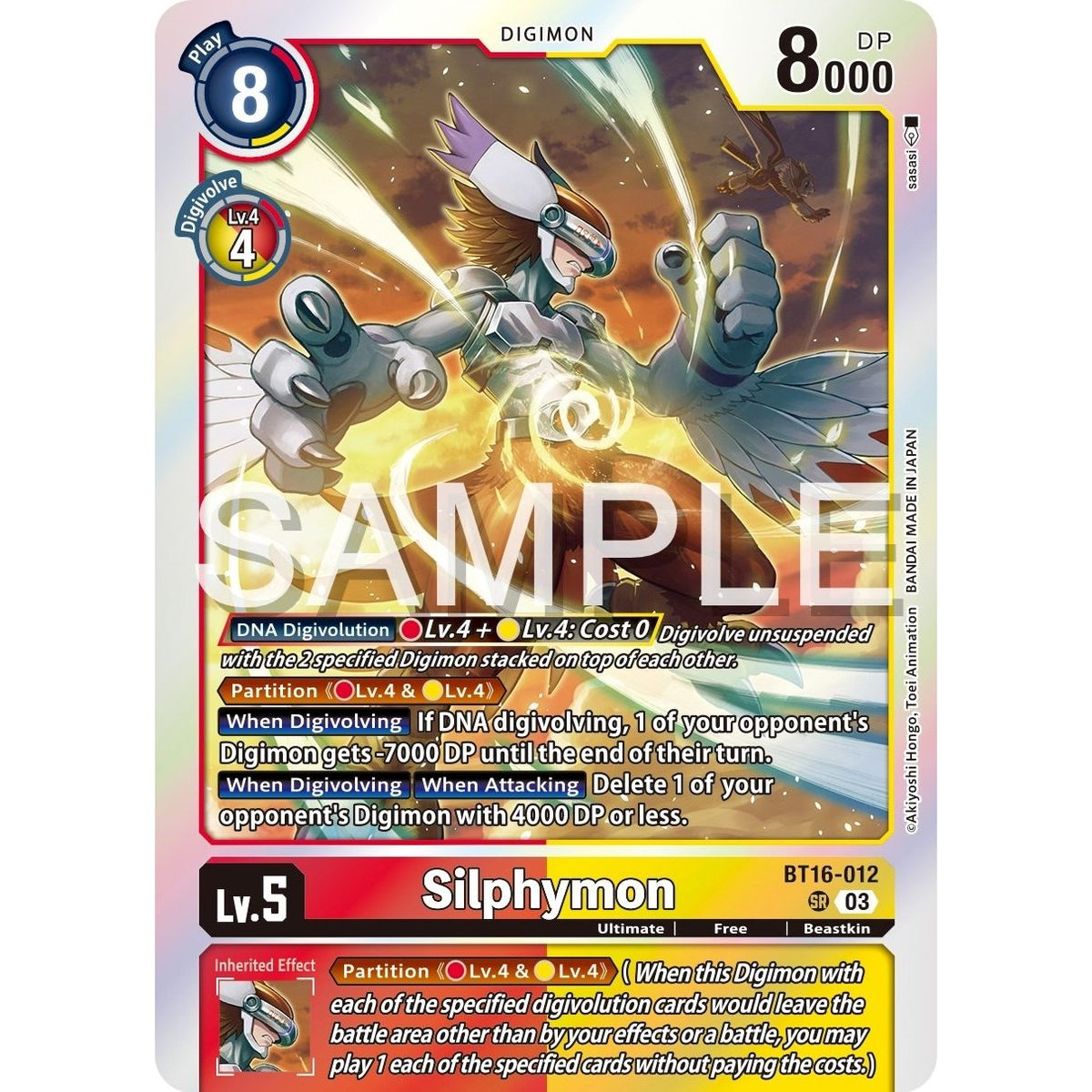 Image for Silphymon (BT16-012 SR) (BT16) - Digimon Card Game