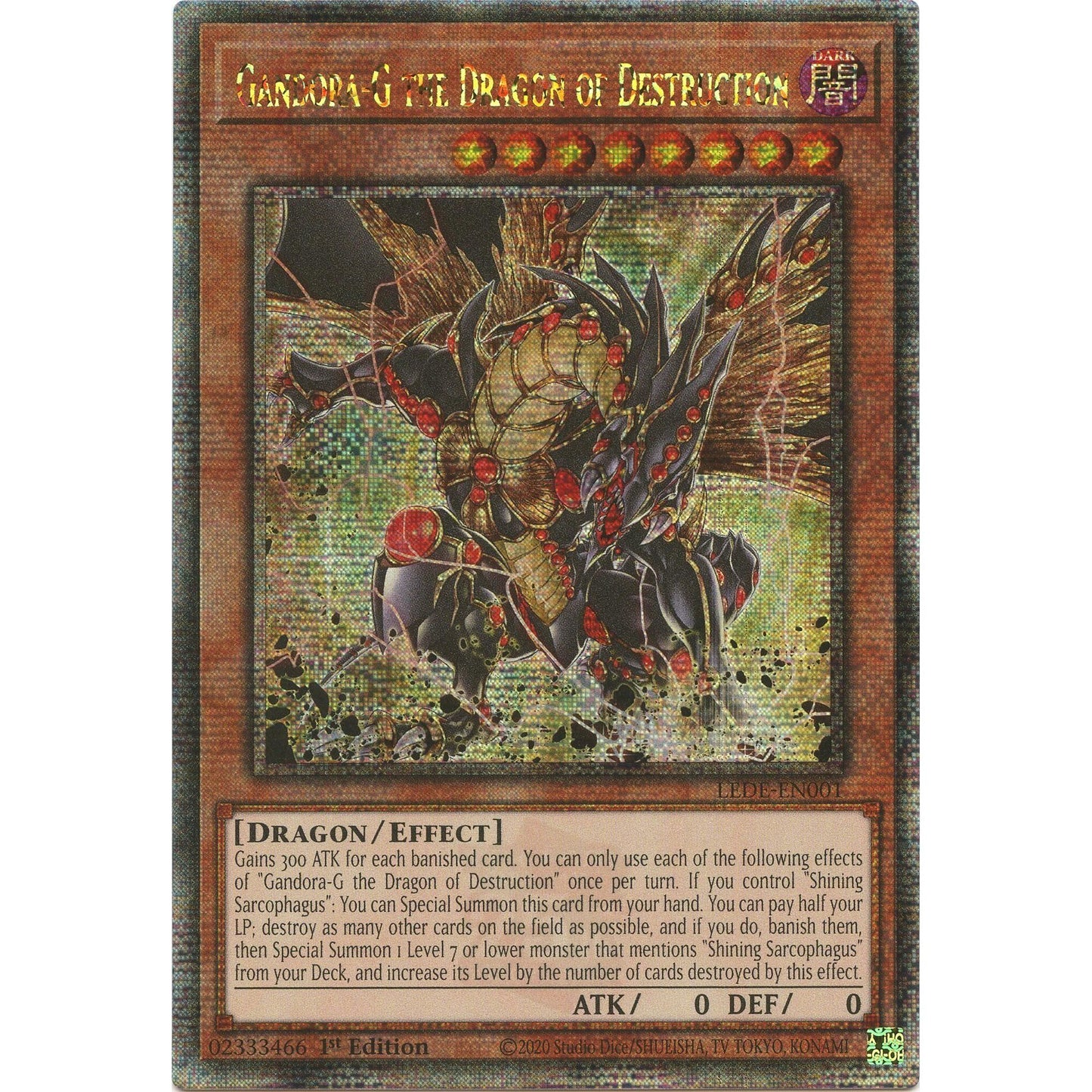 Image for Gandora-G the Dragon of Destruction (Quarter Century Secret Rare) (LEDE-EN001) (LEDE) - YuGiOh