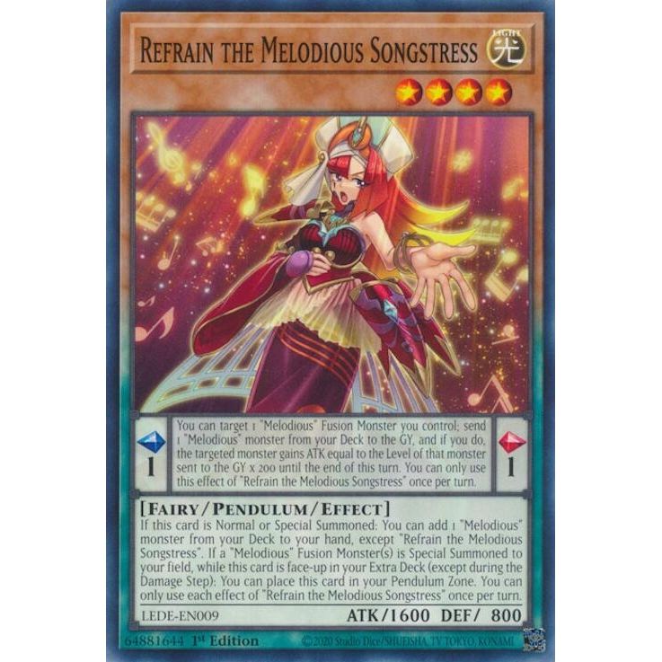 Image for Refrain the Melodious Songstress (LEDE-EN009) (LEDE) - YuGiOh