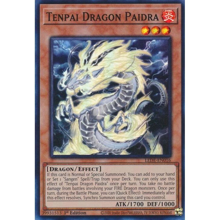 Image for Tenpai Dragon Paidra (LEDE-EN016) (LEDE) - YuGiOh
