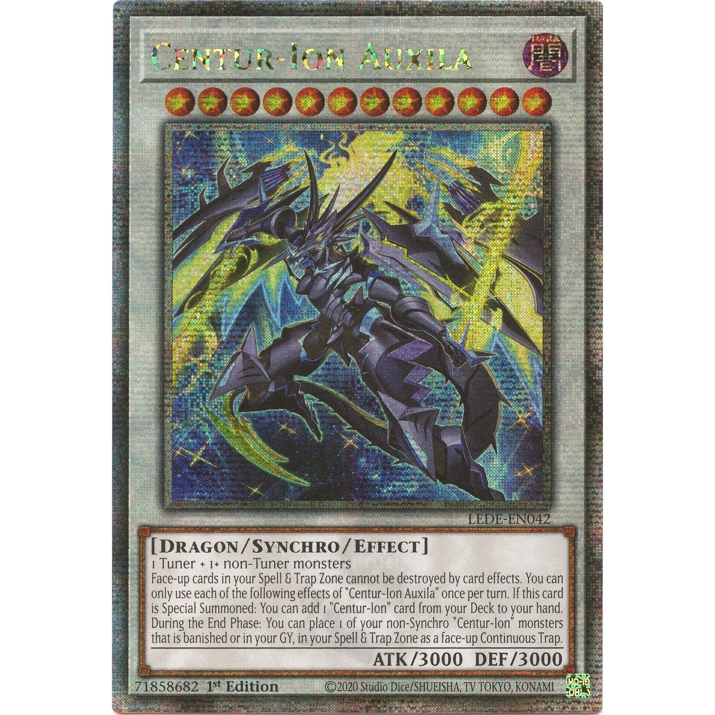 Image for Centur-Ion Auxila (Quarter Century Secret Rare) (LEDE-EN042) (LEDE) - YuGiOh