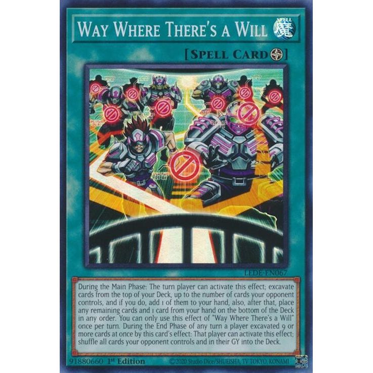 Image for Way Where There's a Will (LEDE-EN067) (LEDE) - YuGiOh